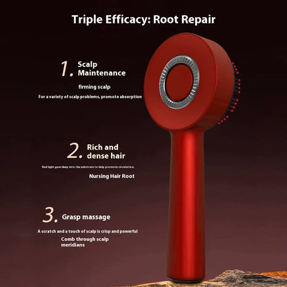 Electric Scalp Massage Comb for Growth Scalp Oil Applicator Hair Care 660Nm Red Light Head Massager Improve Hair Loss Brush